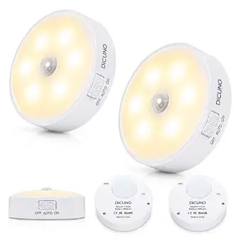 Motion Sensor Light for Home Rechargeable LED, PIR Motion Sensor Night Light Wireless, Auto On/Off Closet Wardrobe Cabinet Light, Magnetic Stick-On Indoor Lighting for Stairs Kitchen Hallway detail